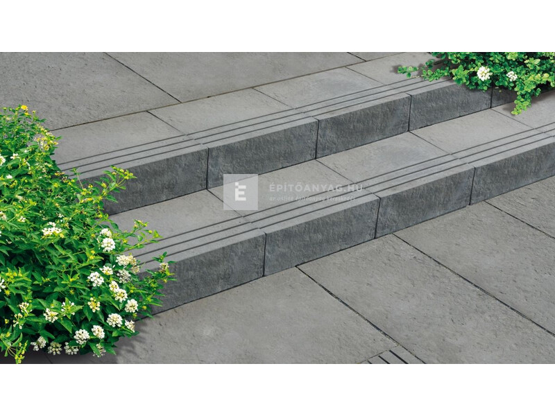 Semmelrock Bradstone Lias Lépcsőelem hamuszürke 45x35x15 cm
