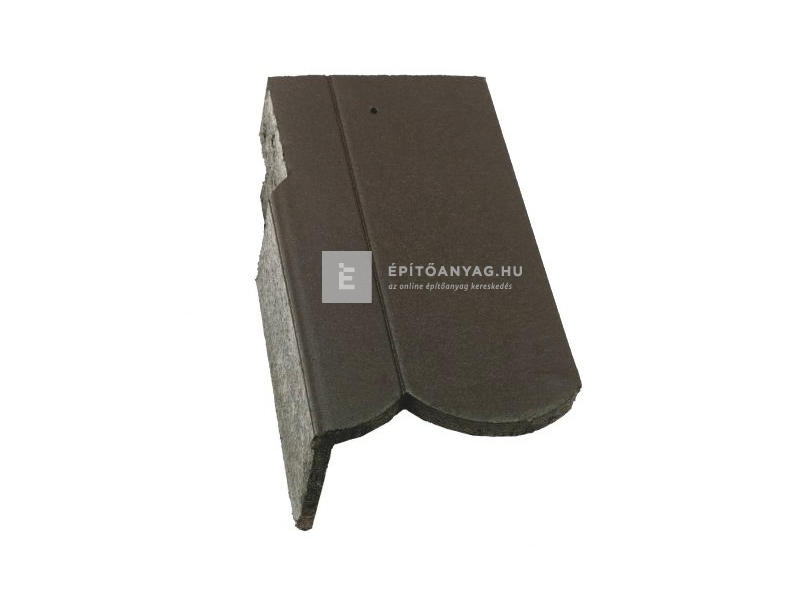 Terrán Rundo 3/4-es szegélycserép bal Elegant antracit
