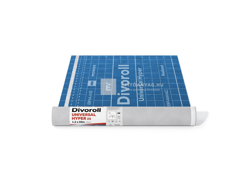 Bramac Divoroll Standard+ 145 2S páraáteresztő tetófólia 145 g/m2, 1,5x50 m