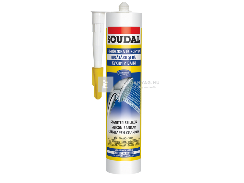 Soudal Szaniter szilikon transparens 300 ml