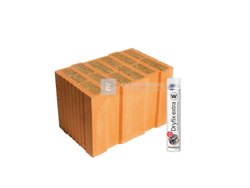 Porotherm 38 Thermo Rapid Dryfix tégla