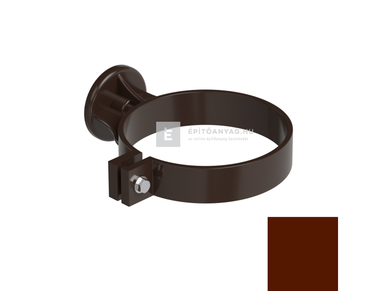 Galeco PVC 100 csokoládé csőbilincs, csavaros