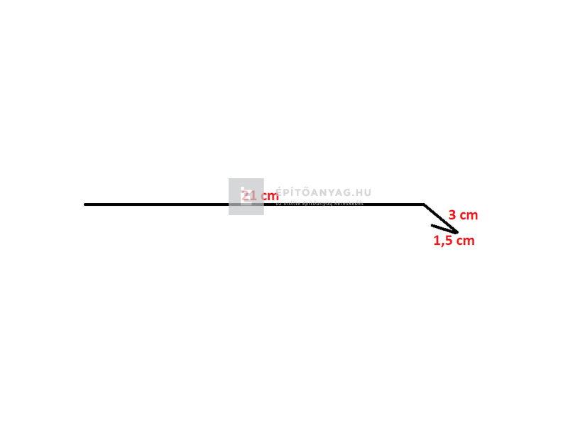 Colorferr ereszszegély horganyzott 25x200 cm