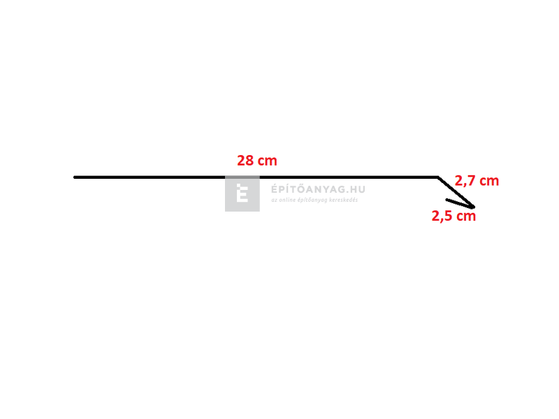 Colorferr ereszszegély horganyzott 33x200 cm