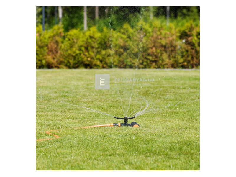 Fiskars Örvényes esőztető, fémből, kerekekkel