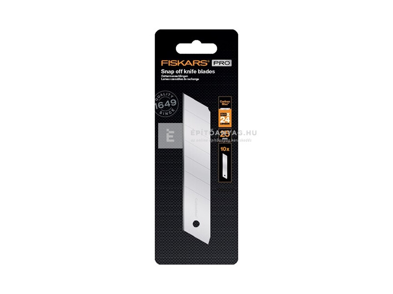 Fiskars Pótpengék CarbonMax Snap-off pengekéshez, 25 mm, 10 darabos