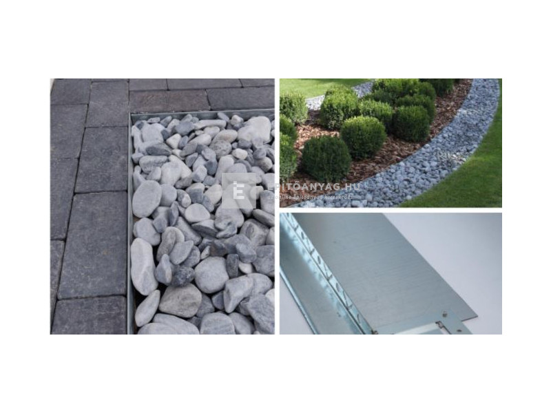 GreenTech horganyzott acél ágyásszegély 144x17 cm