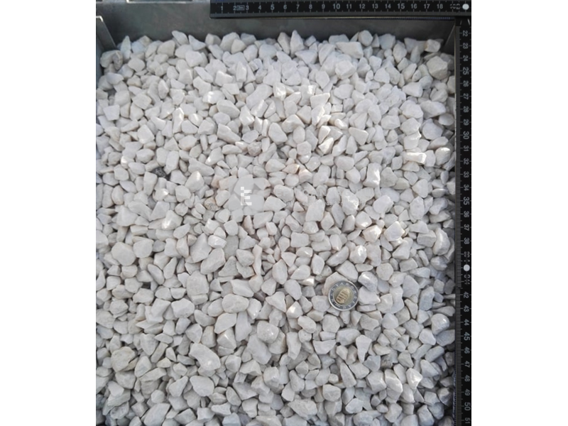 Scherf márványzúzalék mattfehér 8-12 mm, 25 kg
