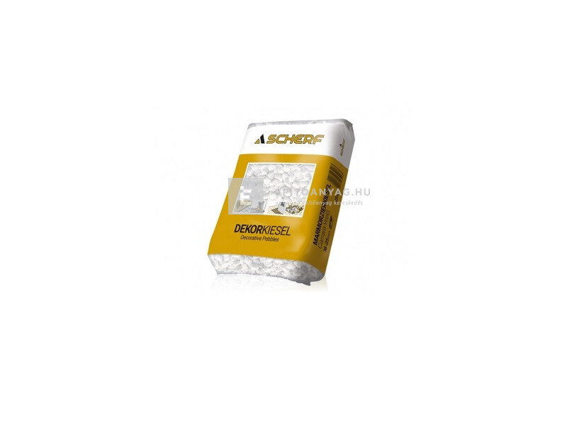 Scherf márvány díszkavics Carrara-fehér 16-25 mm 15 kg