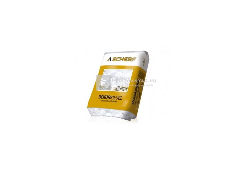 Scherf márvány díszkavics thassos fehér 15-25 mm 25 kg