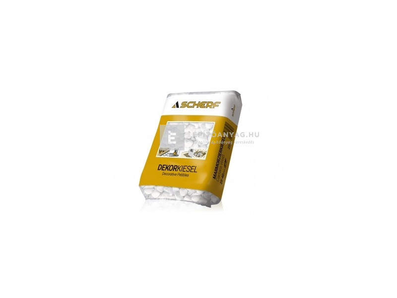 Scherf márvány díszkavics Carrarai-fehér 25-40 mm 25 kg