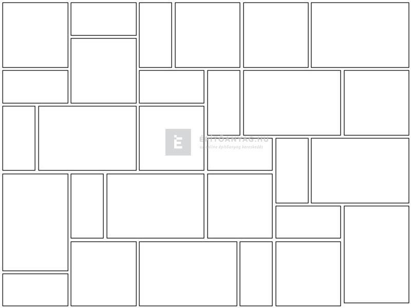 ABeton Linea kombi térkő lazac mosott 6 cm