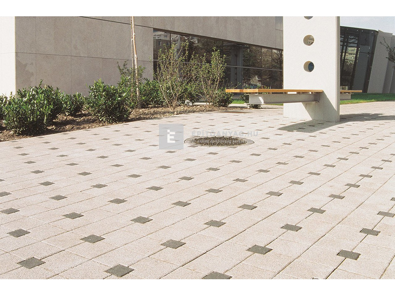 ABeton Velence térkő normálkő fehér mosott 20x20x8 cm