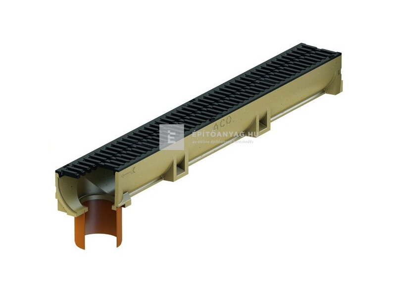 Aco SELF Euroline Folyóka öntöttvas ráccsal, függ. DN110 kivezetés 1 m