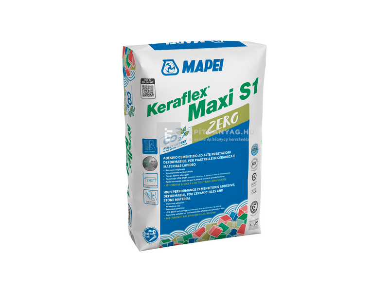 Mapei Keraflex Maxi S1 Kerámiaburkolat ragasztó C2TE fehér 23 kg