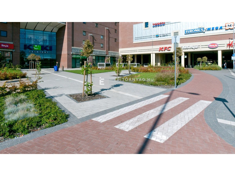 Semmelrock Citytop Térkő antracit 10x20 cm 8 cm