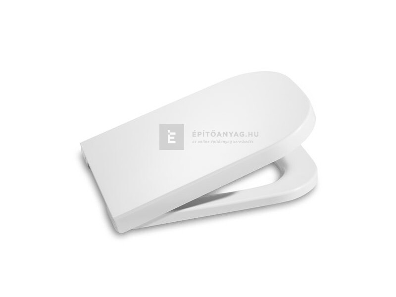 Roca The Gap WC ülőke fedéllel krómozott zsanérokkal, lecsapódás gátlóval fehér