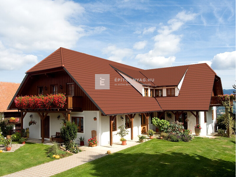 Tondach Pilis Egyenesvágású Alapcserép Natur téglavörös