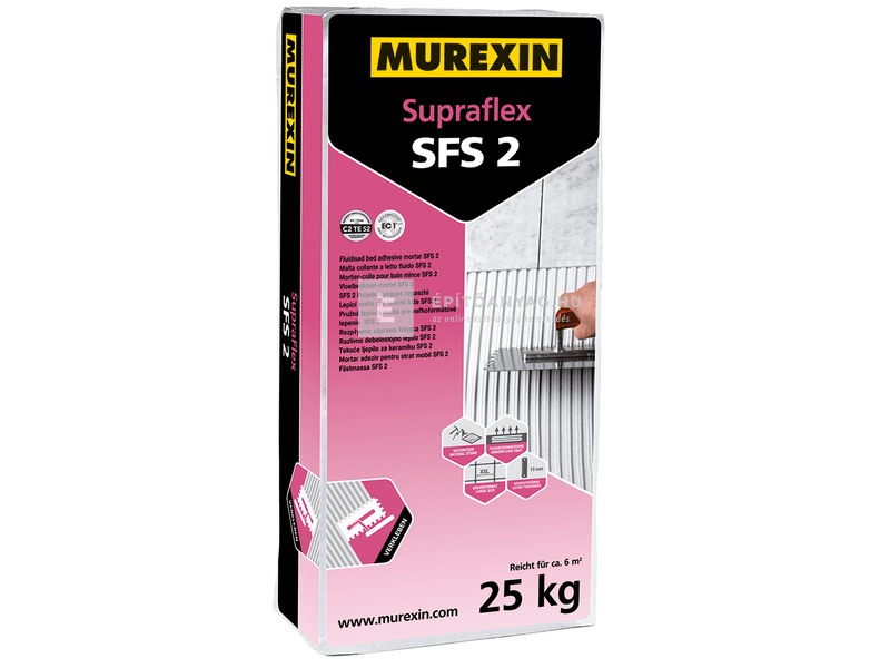 Murexin SFS 2 Suparaflex ragasztóhabarcs S2 fehér 25 kg