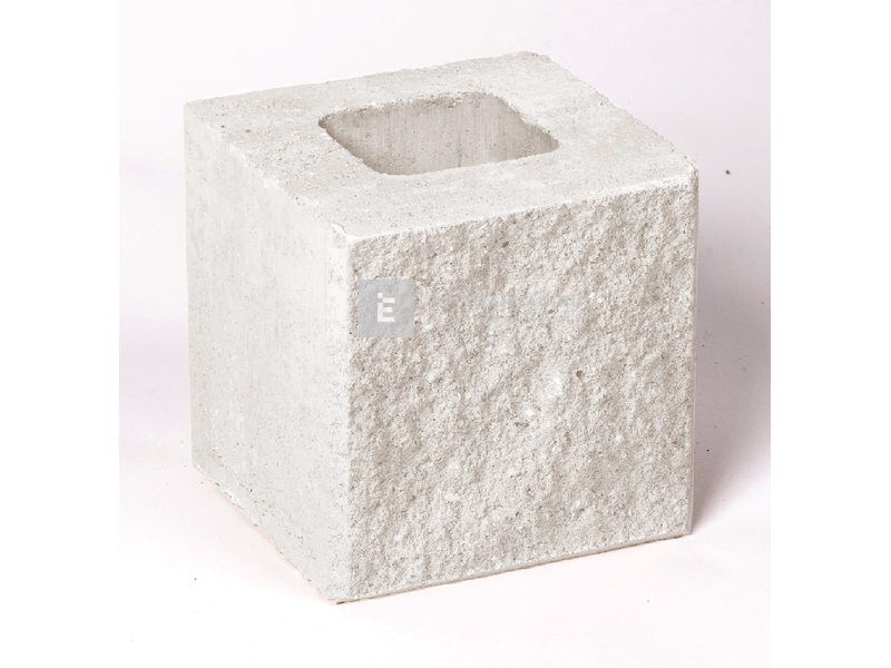 Leier Architektúra kerítéskő félkő törtfehér 20x20x20 cm