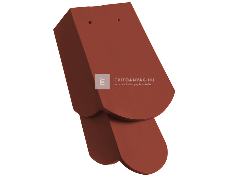 Creaton KLASSIK hódfarkú szegélycserép 5/4 kettősfedés, bal Nuance rézvörös engóbozott