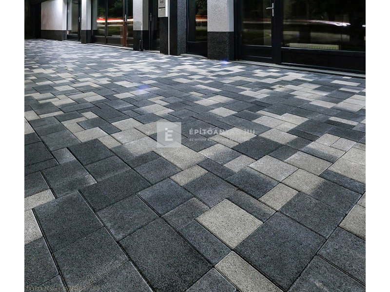 ABeton Borostyán kombi térkő grafit 6 cm