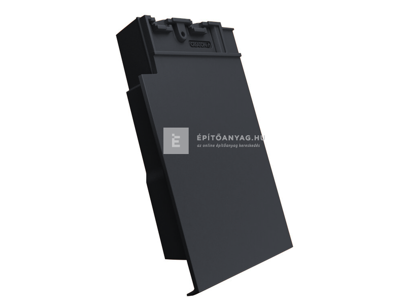 Creaton SIMPLA szegélycserép bal Nuance fekete matt engóbozott