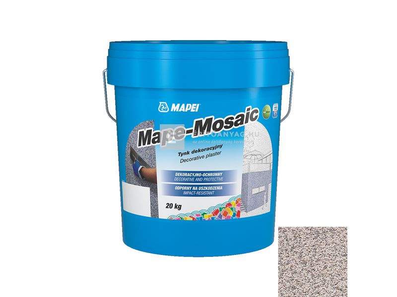 Mapei Mape-Mosaic díszítővakolat 1,2 mm ezüst 20 kg