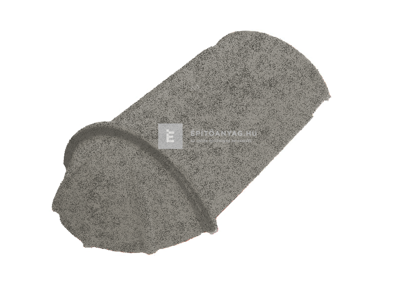 Tondach sajtolt kezdő gerinccserép FusionProtect szürke-fehér antik (rögzítőcsavarral)