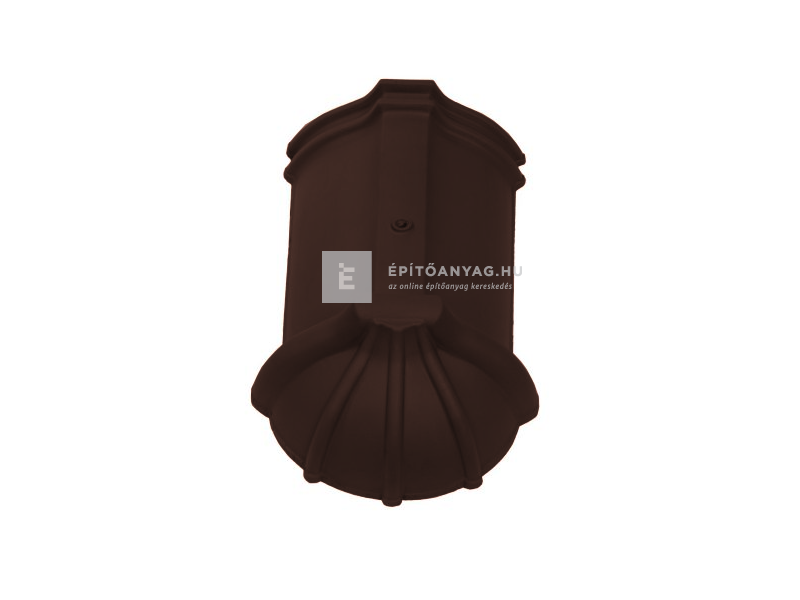 Tondach hornyolt kezdő gerinccserép FusionProtect sötétbarna (rögzítőcsavarral)