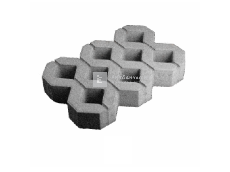 KK Kavics Dublin Gyeprácskő szürke 60x40 cm 10 cm