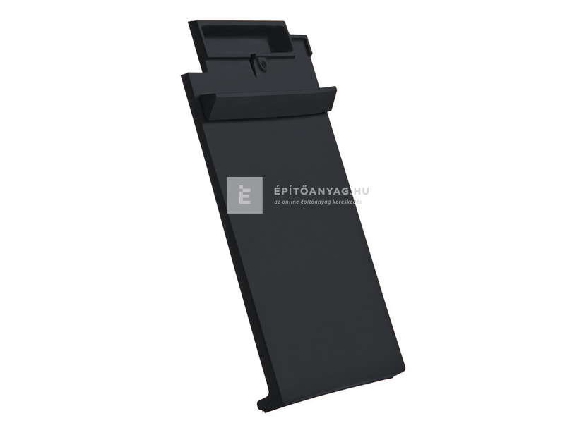 Creaton DOMINO kettőshullámú taréjszellőző cserép Nuance fekete matt engóbozott