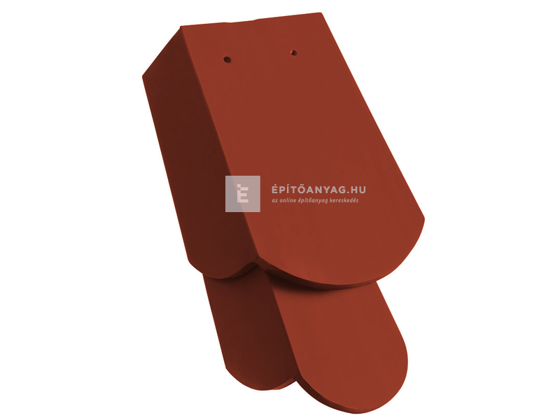 Creaton KLASSIK hódfarkú szegélycserép 5/4 kettősfedés, bal Nuance borvörös engóbozott