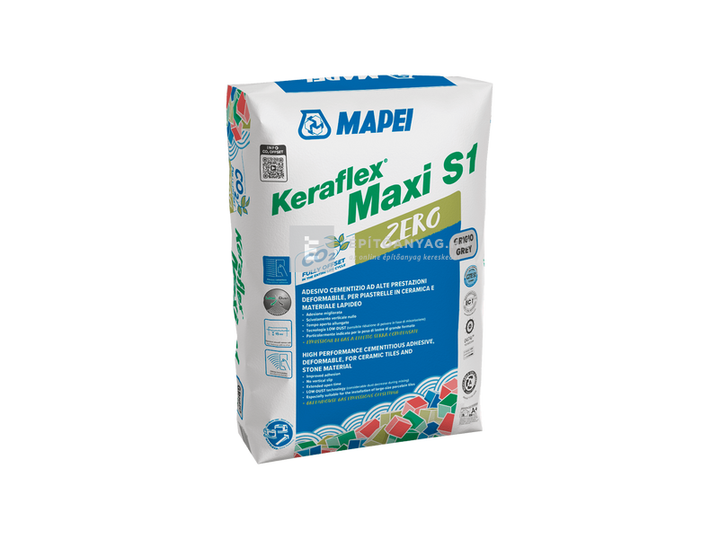 Mapei Keraflex Maxi S1 kerámiaburkolat ragasztó szürke 25 kg