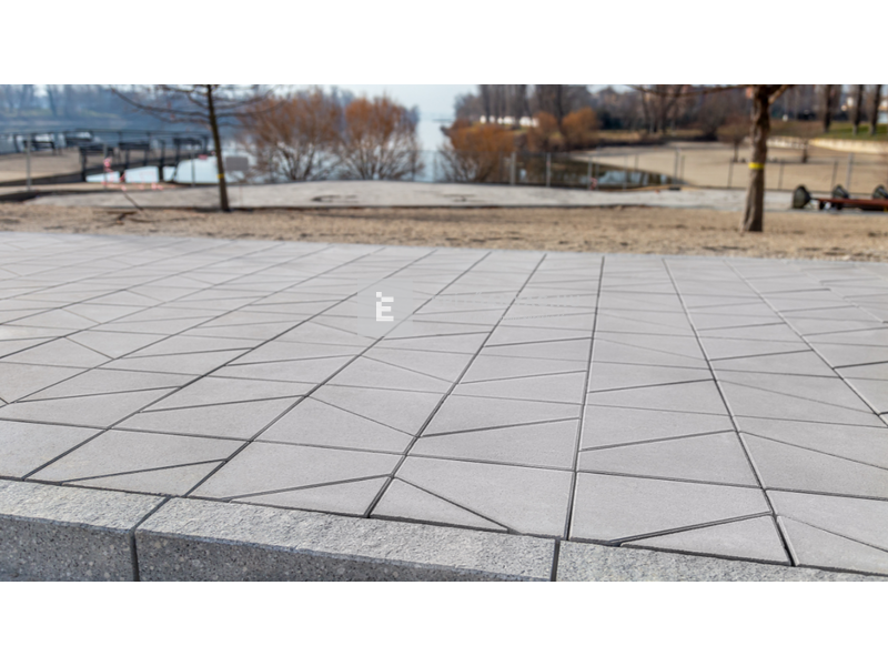 Viastein Budapart térkő, világos szürke 8 cm