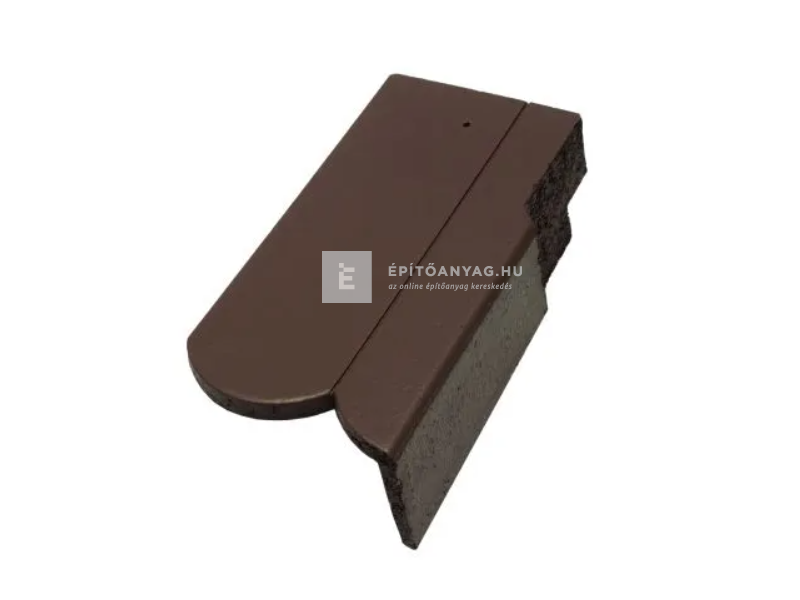 Terrán Rundo 3/4-es szegélycserép jobb Elegant sötétbarna