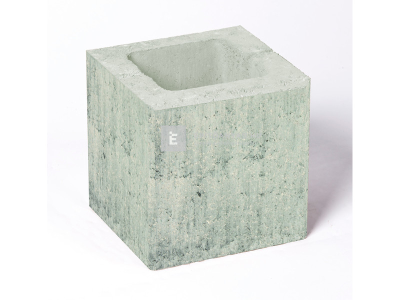 Leier Modern Kerítéskő félkő satírozott natúr jégszürke 20x20x20 cm