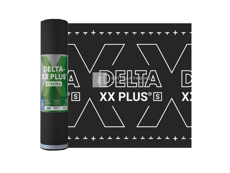 Dörken Delta XX Plus Strong páraáteresztő tetőfólia, hálóerősítéssel, két ragasztósávval 180 g/m²