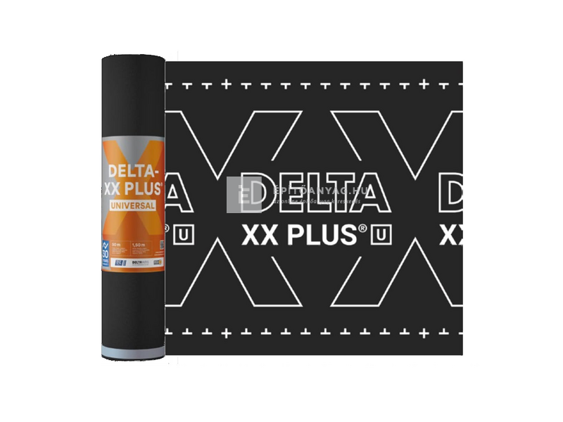 Dörken Delta XX Plus Universal páraáteresztő tetőfólia, két ragasztósávval 150 g/m²