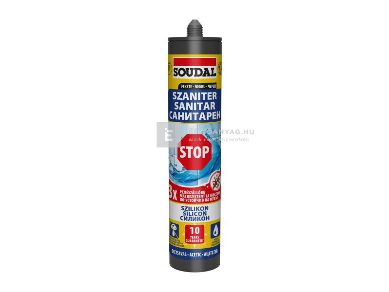 Soudal Szaniter szilikon transparens 300 ml