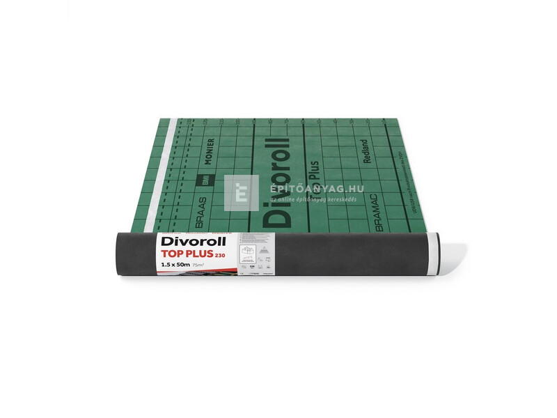 Bramac Divoroll Standard+ 145 2S páraáteresztő tetófólia 145 g/m2, 1,5x50 m