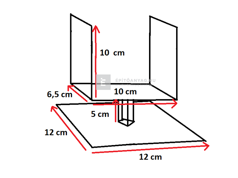 Oszloptartó csavarozható 100-as