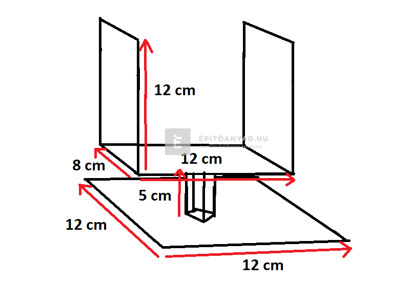 Oszloptartó csavarozható 120-as