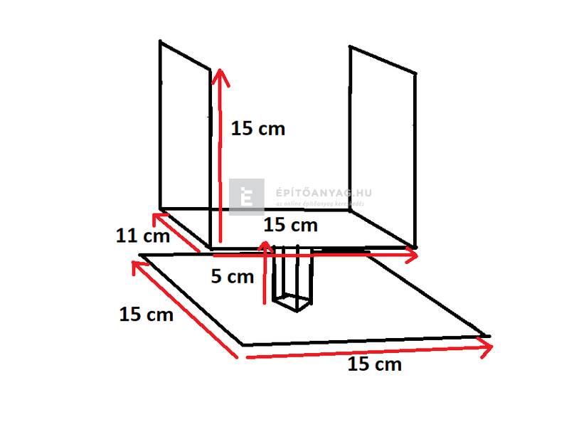 Oszloptartó csavarozható 150-es