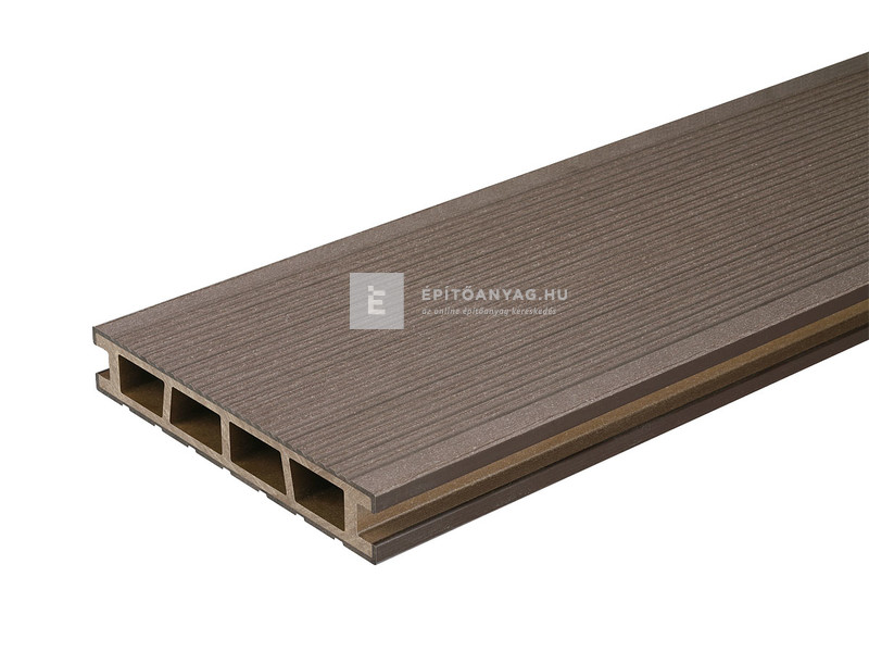 Márkamix Bergdeck WPC teraszburkolat csiszolt felület, dió,2,40 m/szál, 15 cm x 25mm