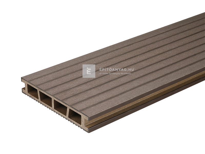 Márkamix Bergdeck WPC teraszburkolat csiszolt felület, dió,2,40 m/szál, 15 cm x 25mm