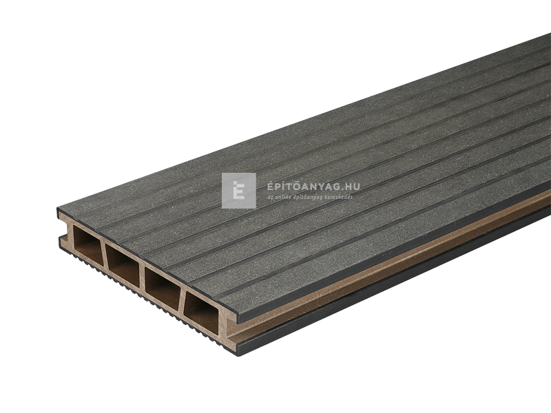 Márkamix Bergdeck WPC teraszburkolat csiszolt felület, fekete,2,40 m/szál, 15 cm x 25mm