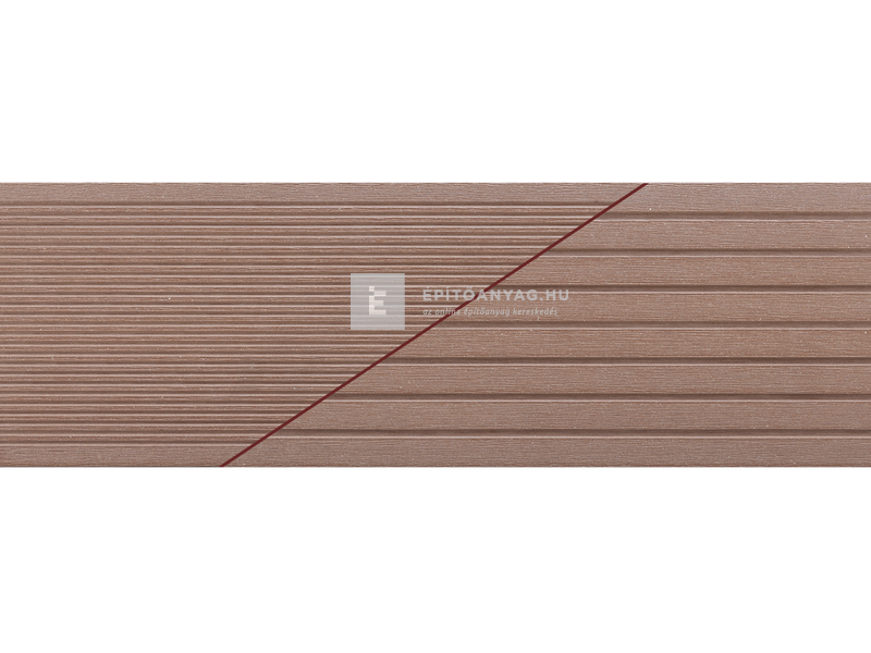 Márkamix Bergdeck WPC teraszburkolat csiszolt felület, gesztenye,2,40 m/szál, 15 cm x 25mm