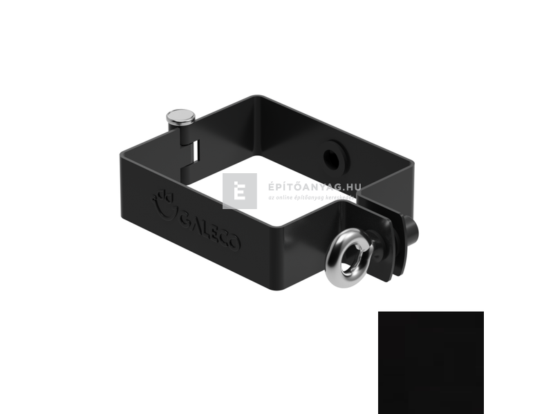 Galeco STAL2 szögletes 080 fekete csőbilincs