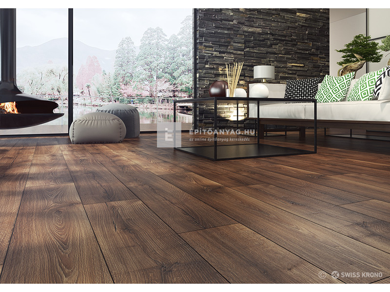 SWISS KRONO Sound diófa blues laminált padló 12 mm